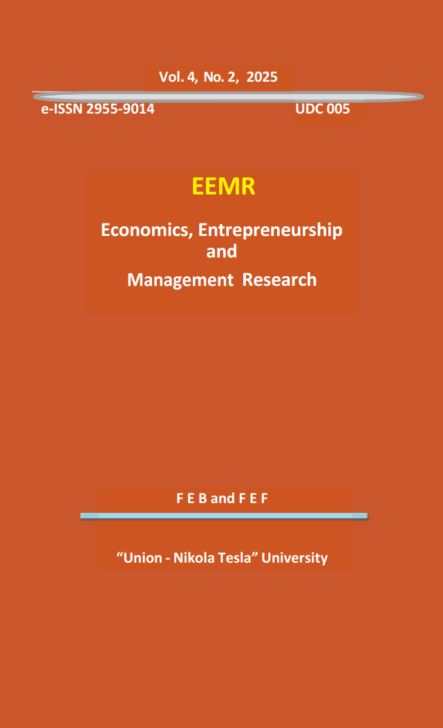 					View Vol. 4 No. 2 (2025): Economics, Entrepreneurship and Management Research
				